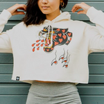 Love Panther Cropped Hoodie 