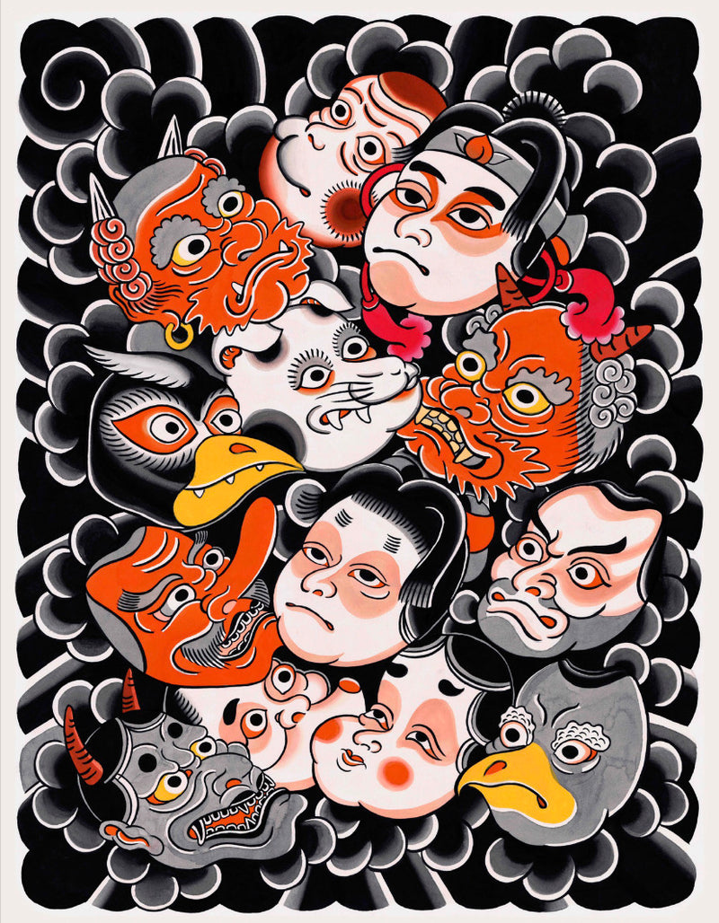 Lorenzo Rossi - Kabuki Heads